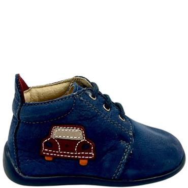 BOPY BOYS TIE ANKLE BOOT - NAVY